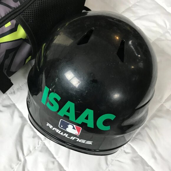 ZOEA Youth Baseball Backpack + T-Ball Rawlings Black Helmet Size 6-1/4 - 6-1/8 - Picture 4 of 6